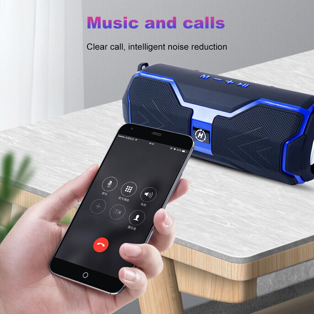 Wireless Portable Bluetooth Speaker Stereo Bass Subwoofer USB/TF/FM TWS Speakers