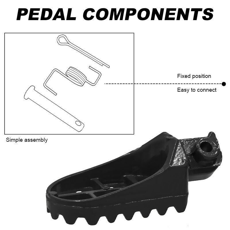 Motorcycle Foot Pegs Footrest Footpegs For Yamaha TW200 PW50 PW80 Pit Dirt Bikes