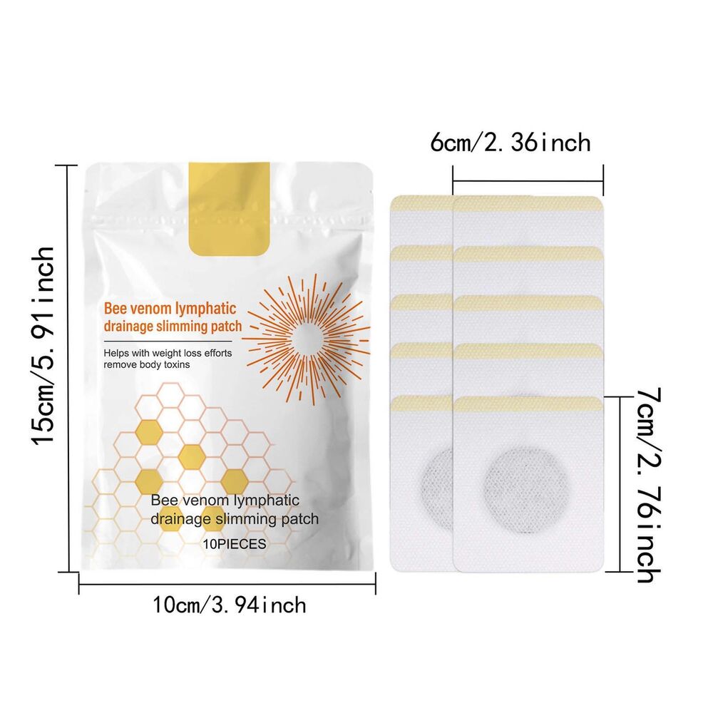 30X Bee Venom Lymphatic Drainage and Slimming Patch for Women & Men Body Slim