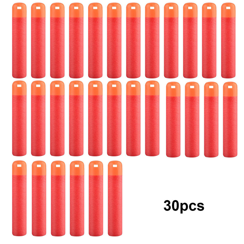 30pcs 9.5cm EVA Red Foam Darts Mega Bullets,Refill Large Bullets Mega