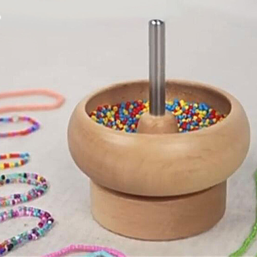 Wooden Bead Spinner Bead Making Spinner Spin Beading Bowl Jewelry Making DIY