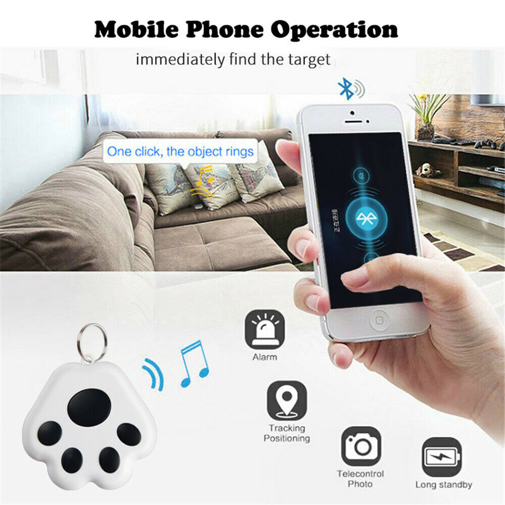 GPS Pet Cat Dog Tracker Mini Anti-Lost Waterproof Bluetooth Locator Accessories