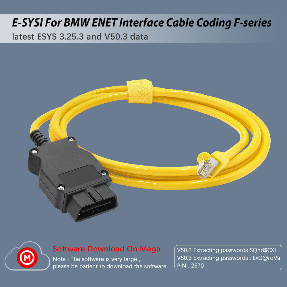 For BMW OBD Ethernet Cable Enet IcoM Coding F/G-Series