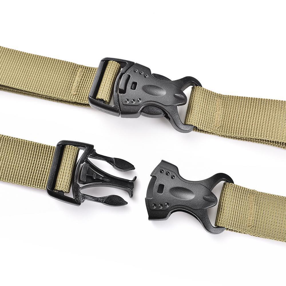 Outdoor Camping Cargo Storage Tied Belt Travel Luggage Buckle Strap (Khaki)