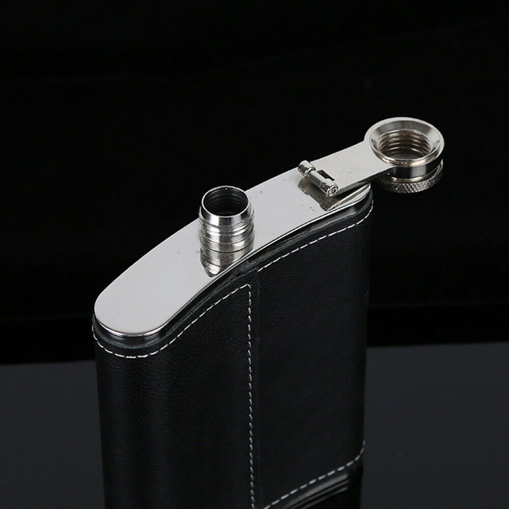 Hip Flask Liquor Whiskey Alcohol Cap Stainless Steel Pocket Wine Bottle Gift