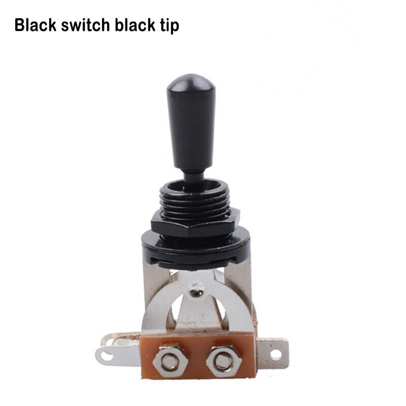 Guitar 3-way Toggle Switch, in Chrome, Black, Or Gold. Electric, Rhythm, Treble