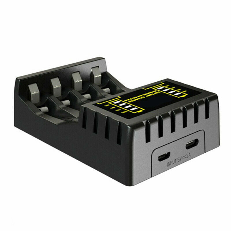 4 Slot Intelligent Batteries Charger For AAA AA NI-MH NI-CD Rechargeable Battery