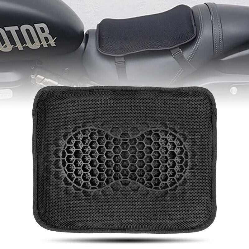 Universal Motorcycle Seat Cushion 3D Shock Absorption Motorbike Gel Seat Pad