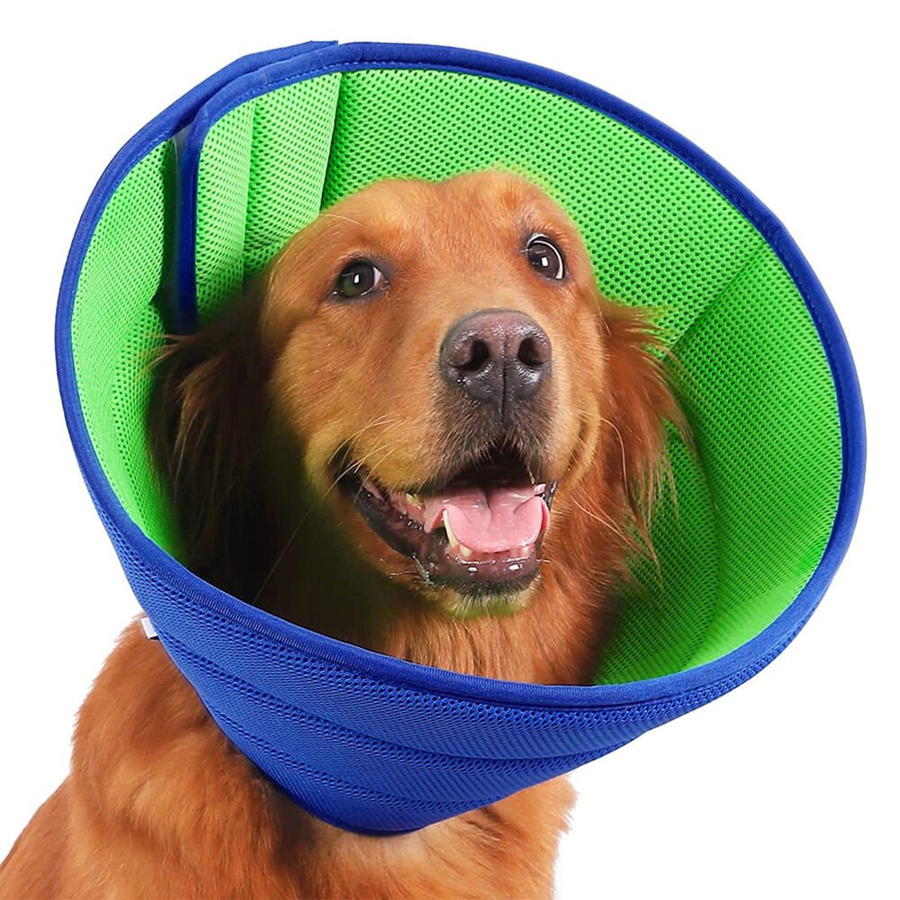 Pet Dog Cat Adjustable Elizabethan Collar Soft E Collar Cone Healing Recovery