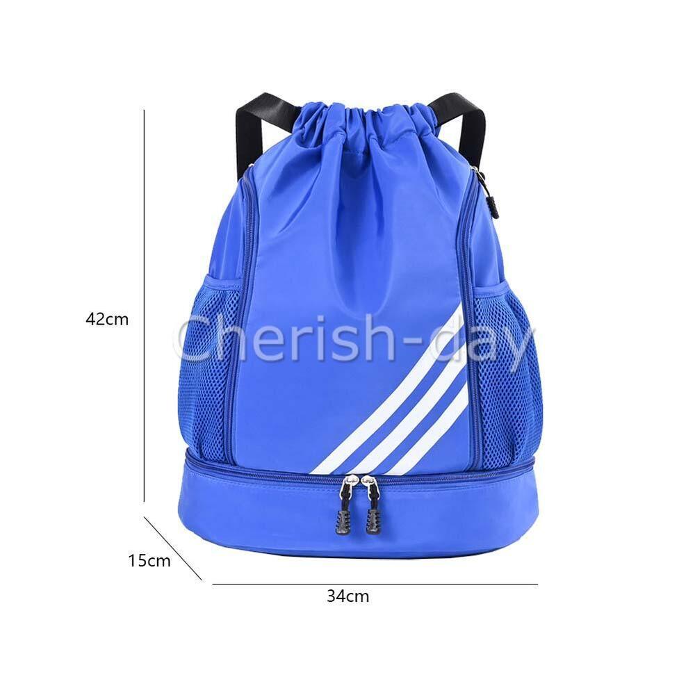 Women Mens Drawstring Backpack Bag Gym Sports Sack Portable Shoe Balls Bags