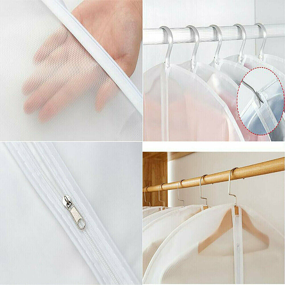 4Clothes Cover Suit Dustproof Storage Bag Garment Dress Jacket Coat Protector