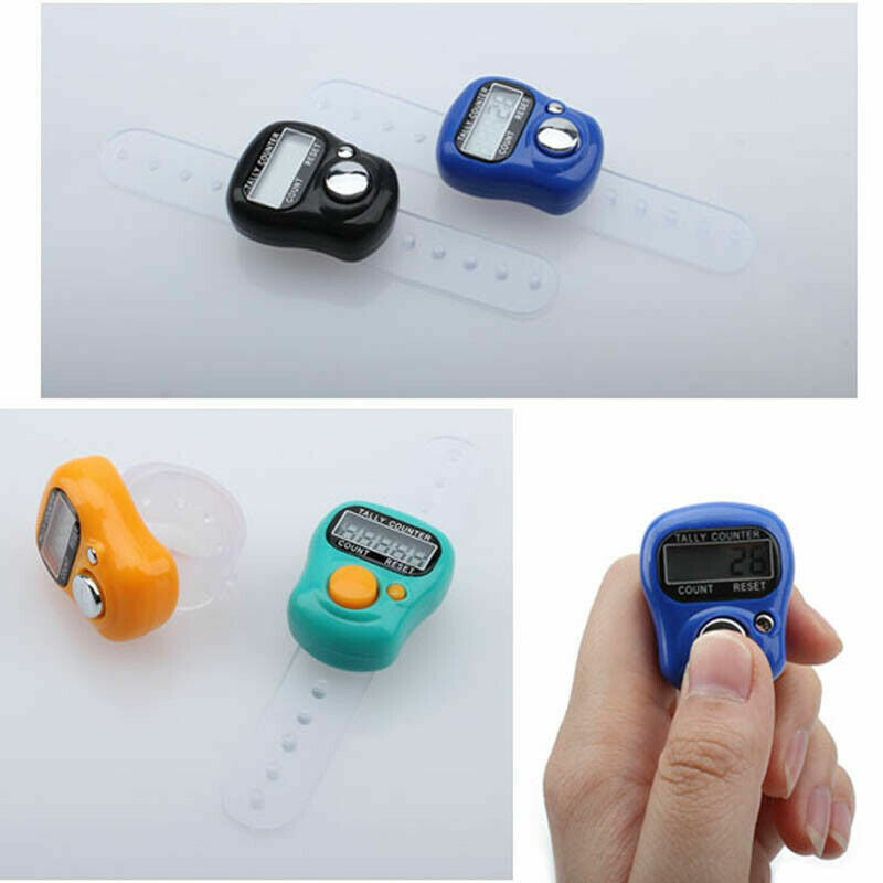 5 x Tally Counter Electronic Digital Mini Clicker Golf Score Stroke Hand Held Finger