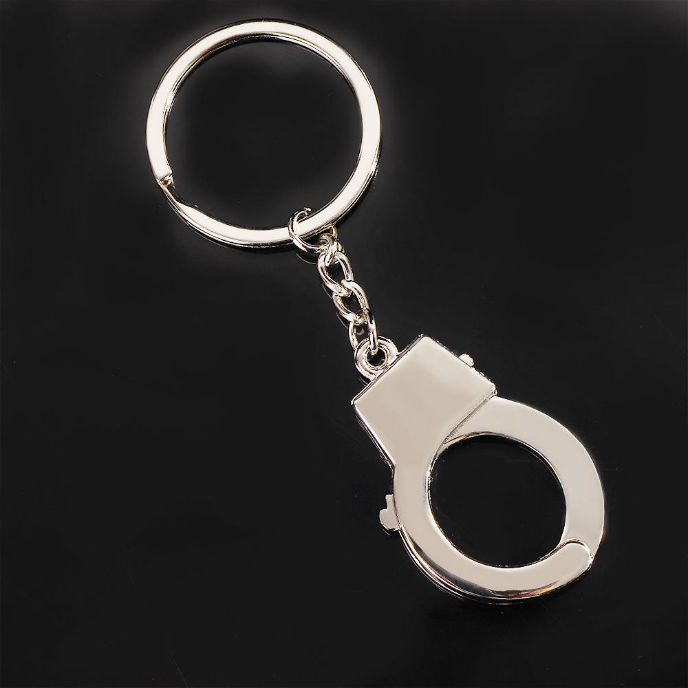 Gadget Key Craft Metal Keyfob Gift Handcuffs Mini Size Keyring Keychain