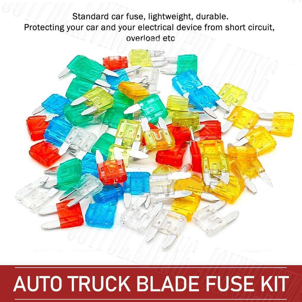 100pcs Car Blade Fuses Assortment Assorted Kit Blade Set Auto Truck Automotive