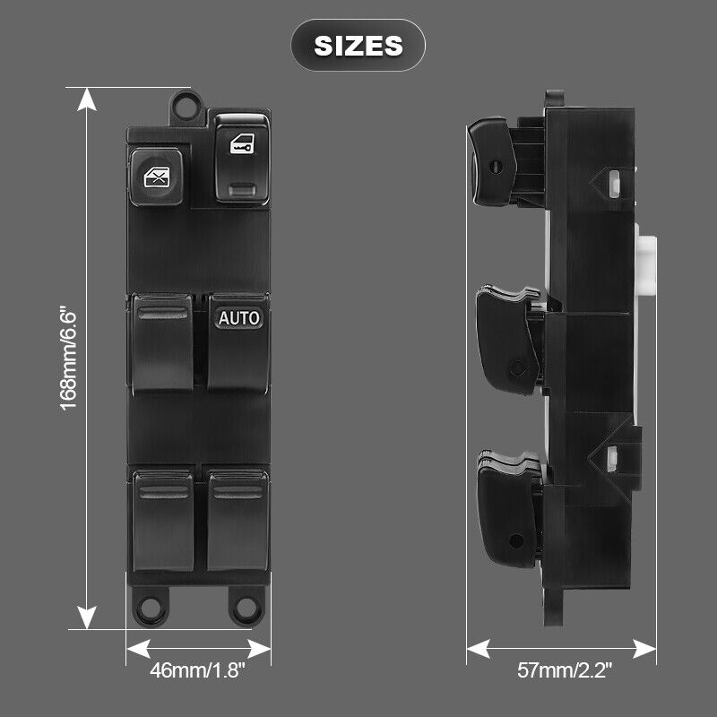 Master Power Window Switch 25401-AL500 For Nissan Navara D22 Skyline X-Trail RHD