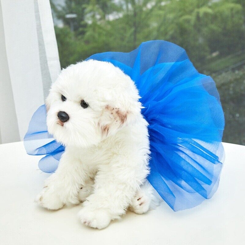 Tutu Skirt Princess Dress Dog Cats Cosplay Animals Jacket Small Pet Soft Clothes