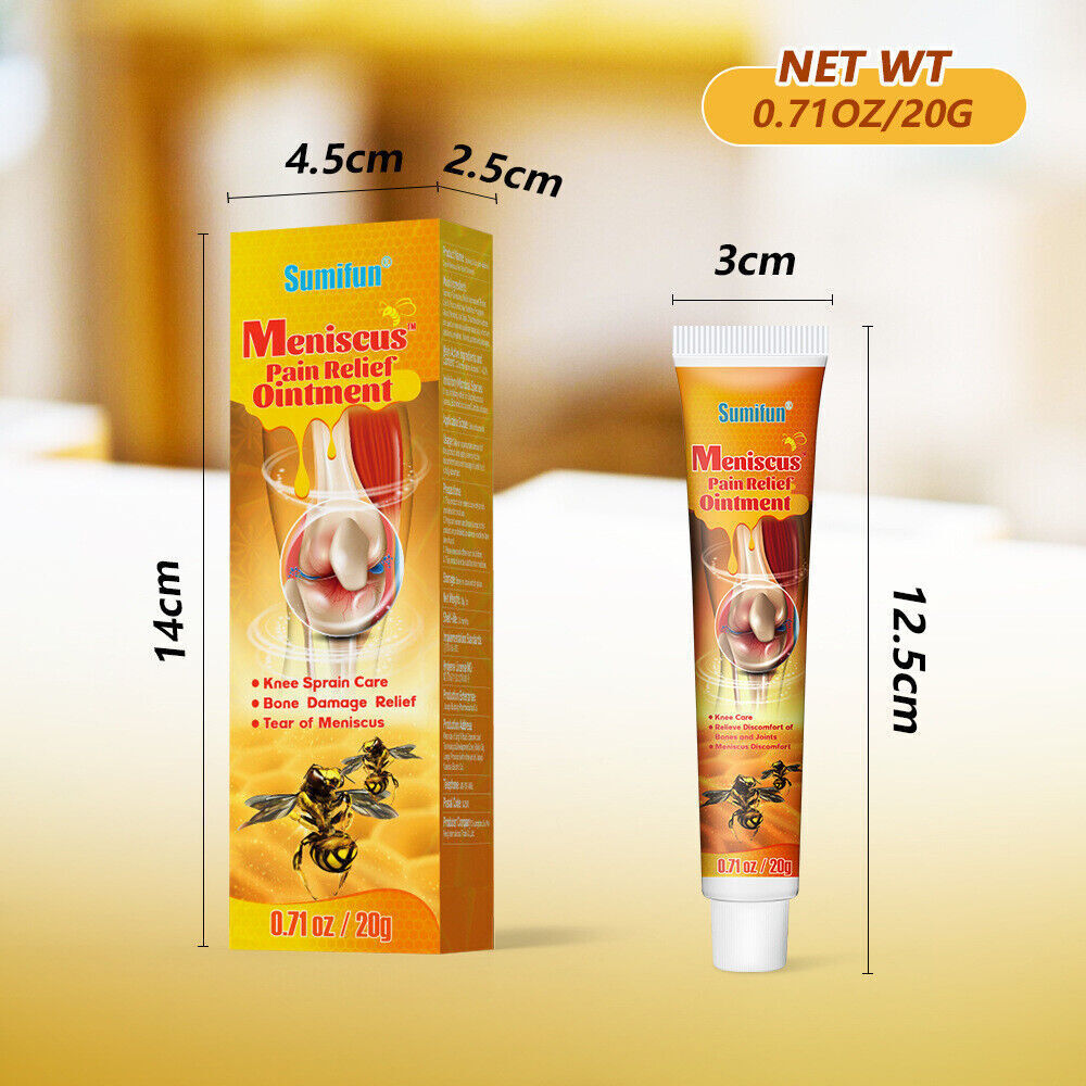 2Pcs Bee Venom Topical Cream Meniscus Pain Relief Ointment Professional Treatment Gel