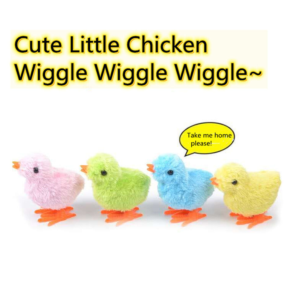 Wind-up Hopping Jumping Chicken Clockwork Walking Toys Kids Children Gift