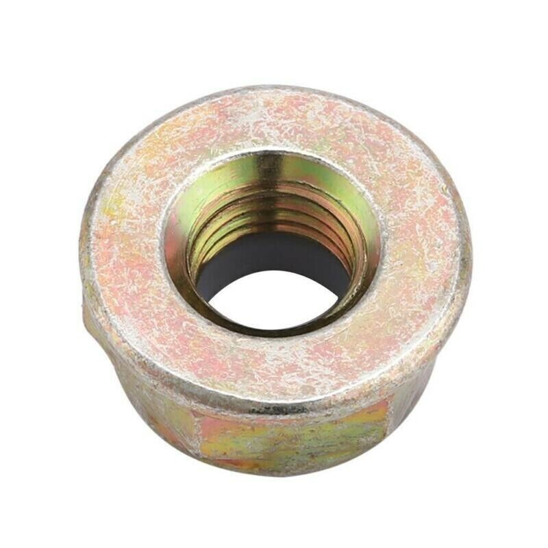 10Pcs M10x1.25 Left Hand Thread Locking Nut For Strimmer Brush Cutter Trimmer