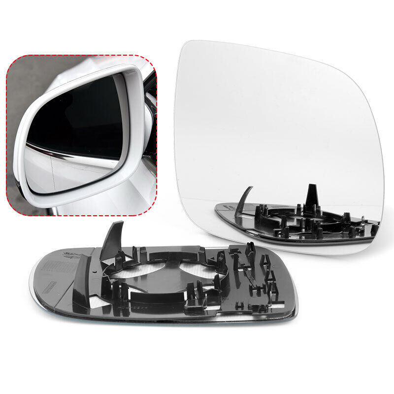 Left Right Side Mirror Glass For AUDI Q5 Q7 SQ5 with Heated Convex Base RH+LH