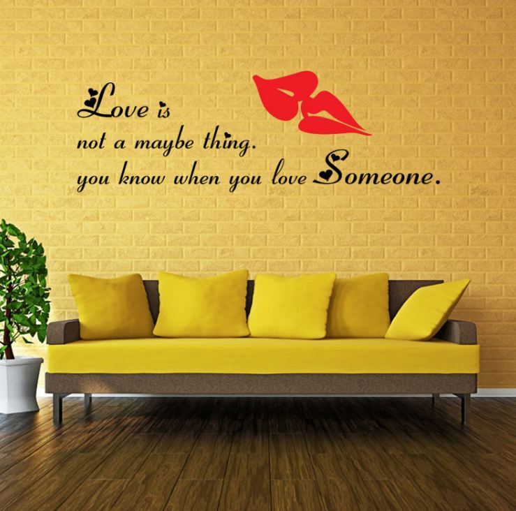 Wall Stickers Removable Love Someone Home Living Room Bedroom Decal Picture Art