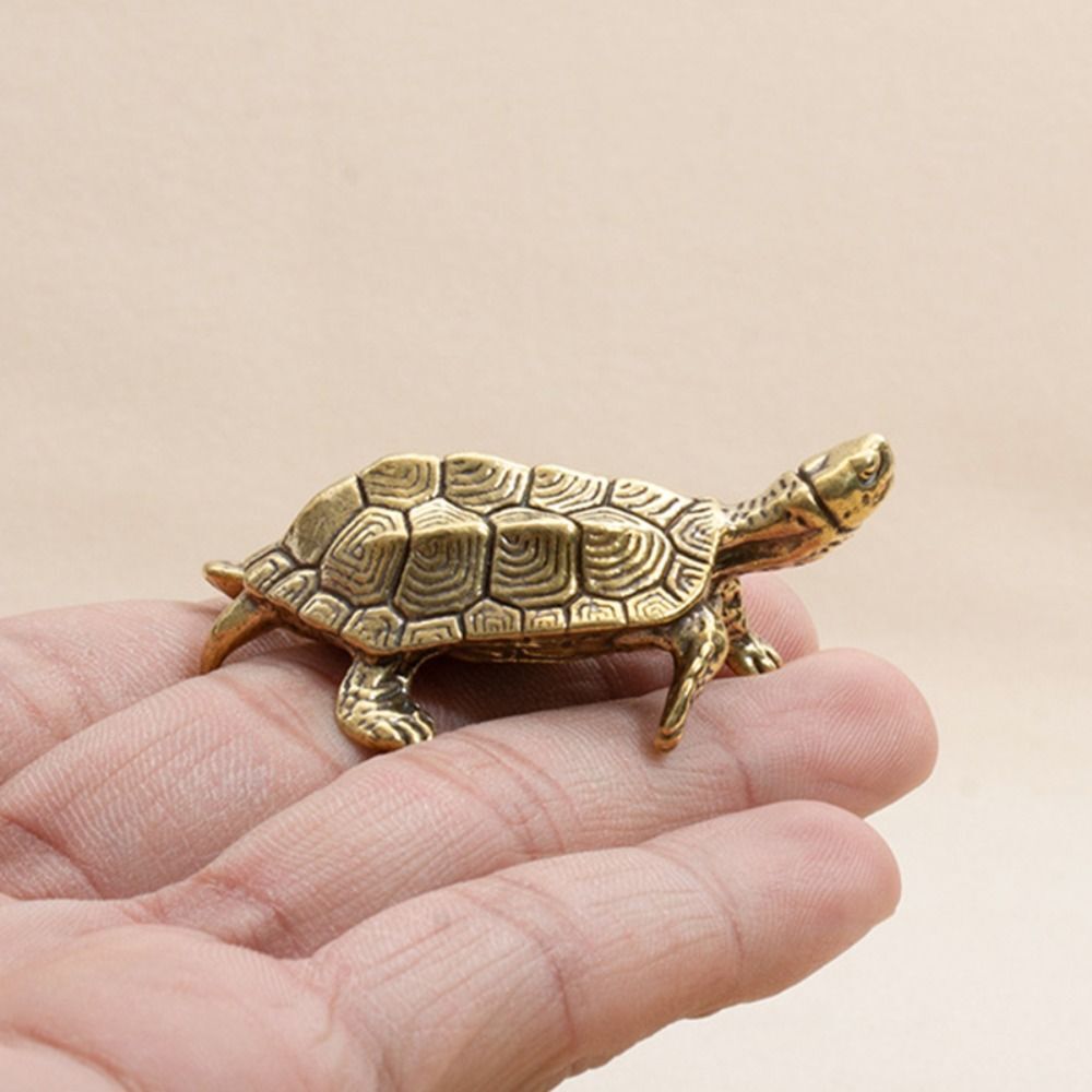 Turtle Tortoise Statue Turtle Figurines Brass Tortoise Desktop Ornaments