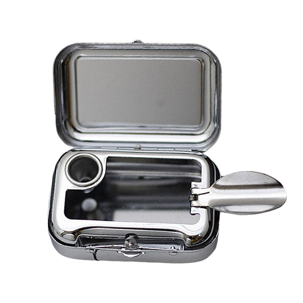 Portable Ashtray Stainless Steel Pocket Ashtray Mini Ashtray with Lid Cigaretbe