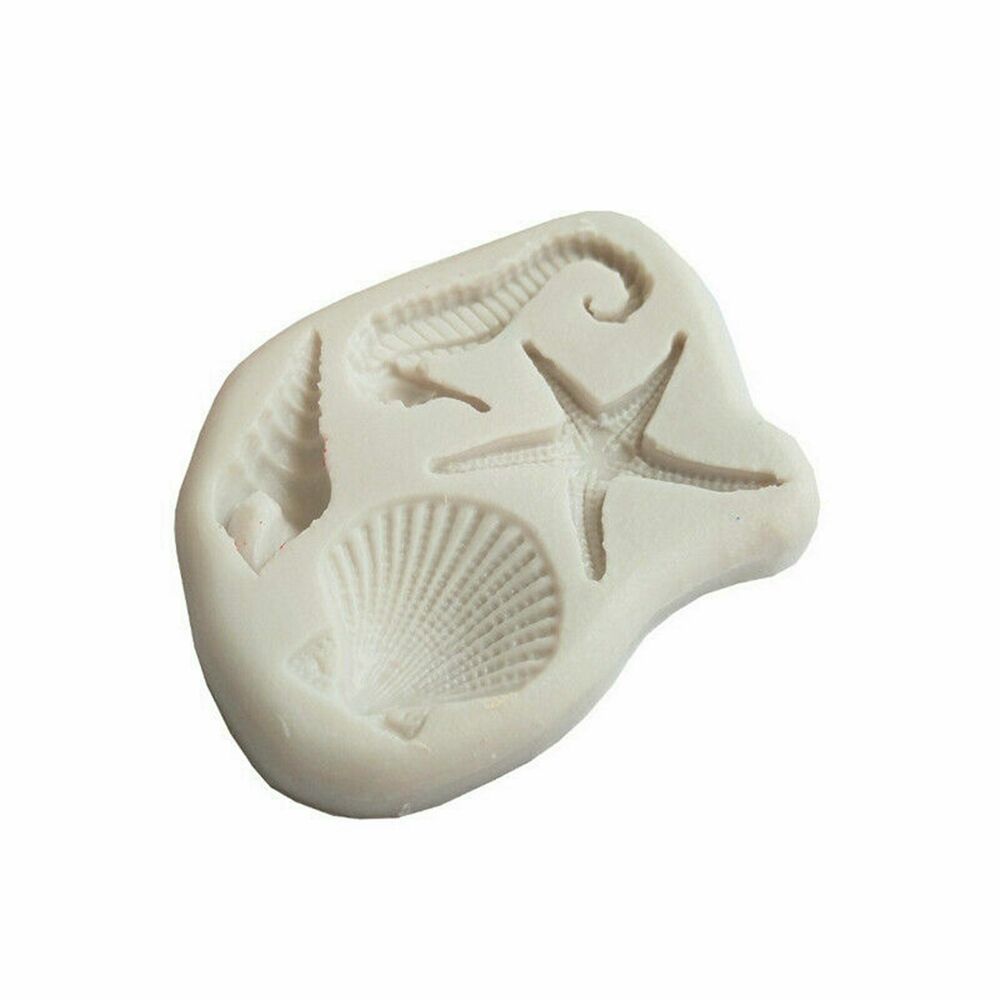 Sea Horse Conch Silicone Fondant Cake Sugarcraft Mould Chocolate Baking Mold DIY