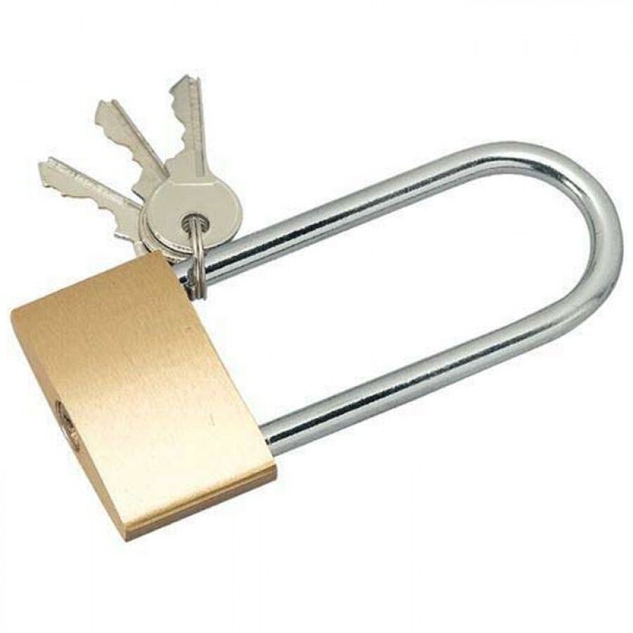 32 25mm Brass Padlock Brass Bodied Padlocks Long Shackle with 2 keys