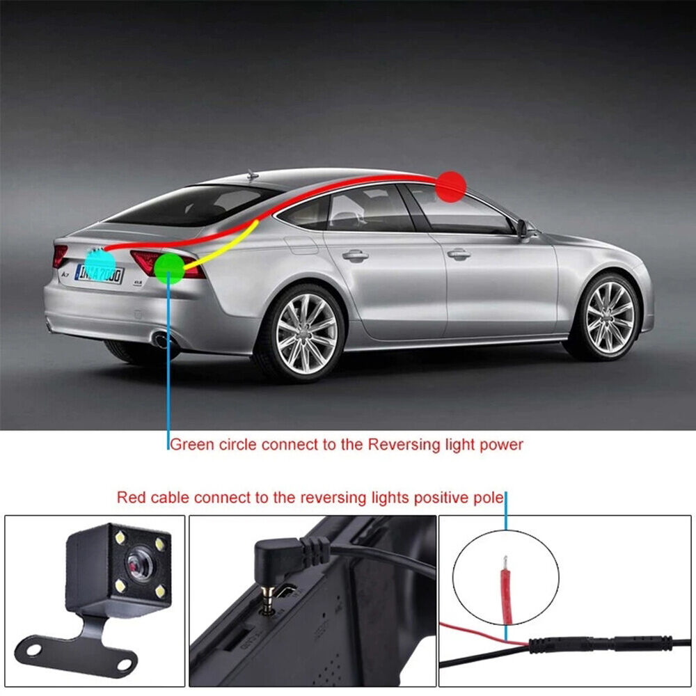 HD Car Rear View Camera with 5 Pin Extension Cable for Car DVR Dashboard Camera