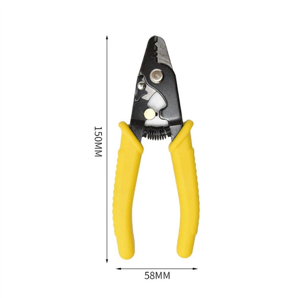 Professional Fibre Optic Stripper Insulated Ｗire Stripper 3 Holes Stripping Tool