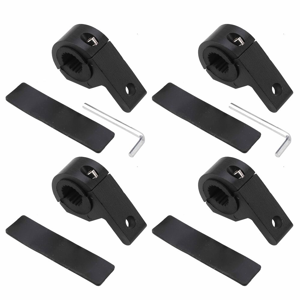 4x 19MM-30MM BULLBAR ROOF RACK MOUNTING BRACKET PIPE TUBE CLAMP LED LIGHT BAR