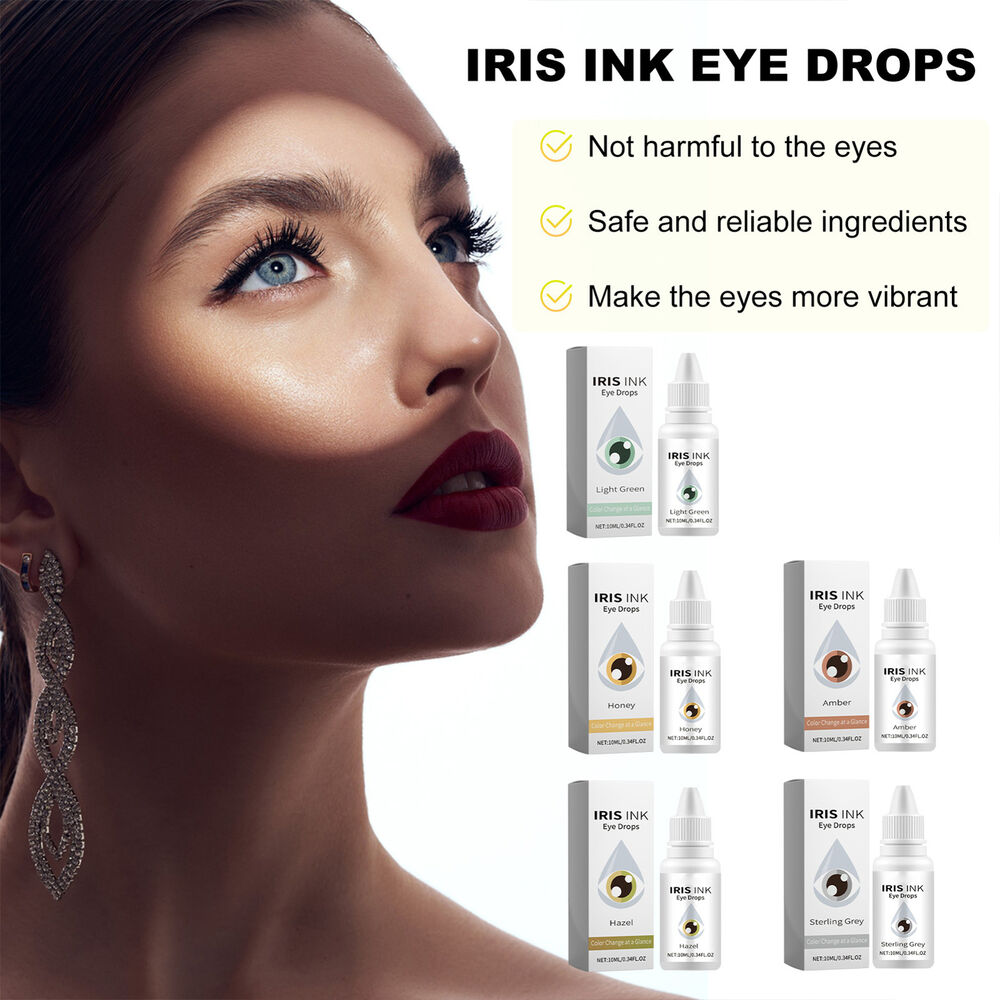 IrisInks Eye Drops IrisInk Color Changing Eye Drops, Change Eye Color Brighten