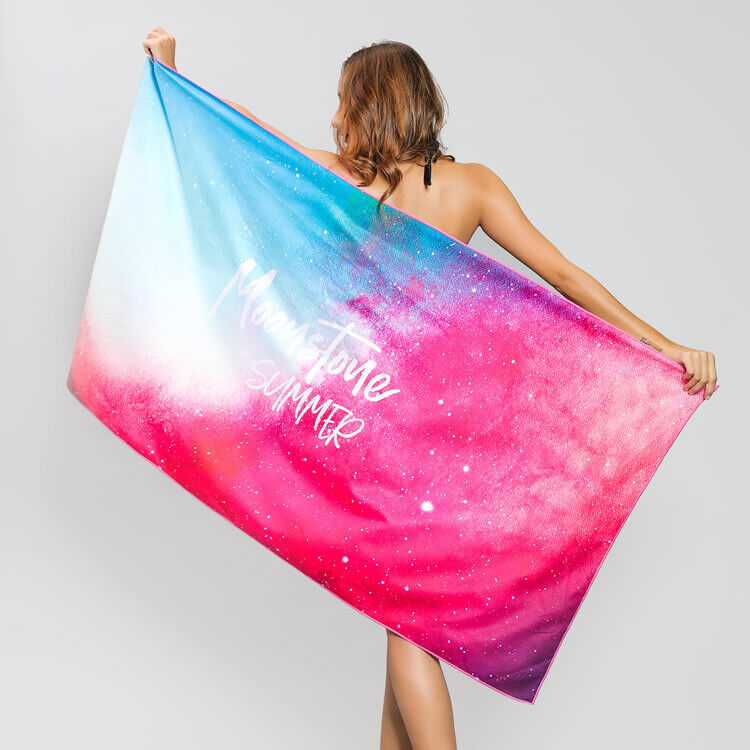 Sand Free XL Beach Towel + Bag Quick Dry Microfibre Compact Light Swimming