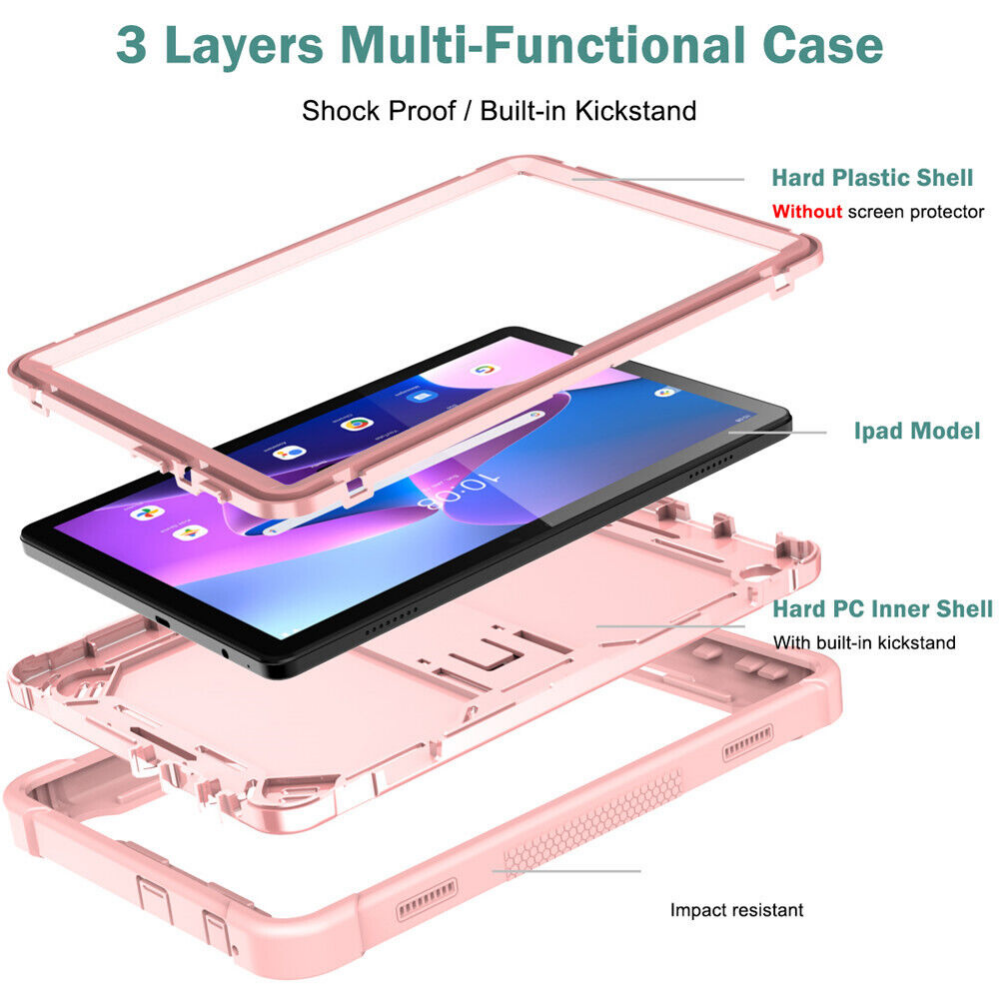 For Lenovo Tab M10 3rd Gen TB328FU 10.1" Tablet Shockproof Stand Case Hard Cover