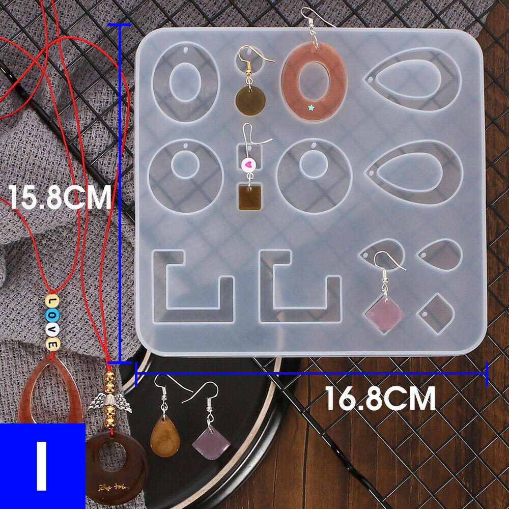 Silicone Earring Pendant Jewelry Making Mold Resin Casting Mould Craft DIY Tool