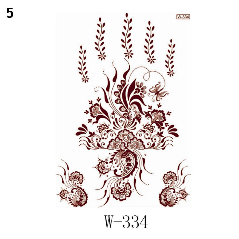 Temporary Tattoos Sticker Red Classic Henna Tattoo Tattoo Sticker Body Art 1pc