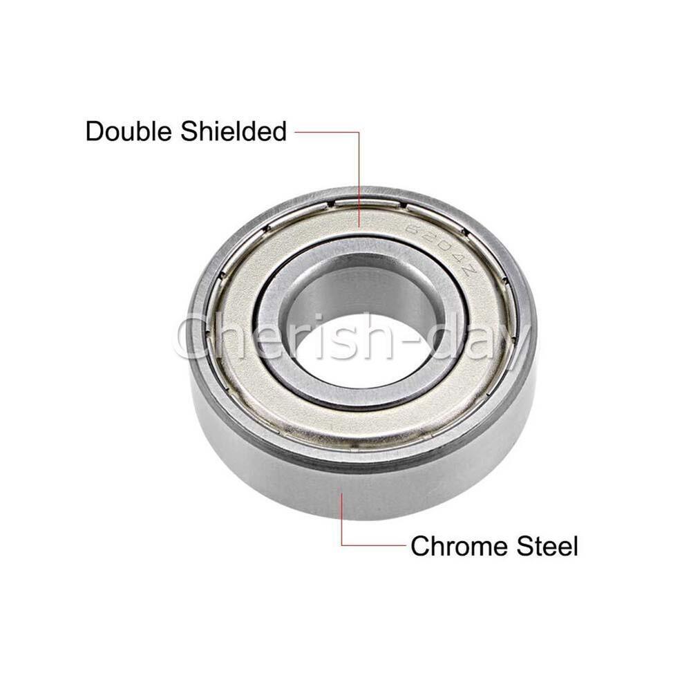 Bearings 6204ZZ Metal Shielded Deep Grooved Radial Ball Bearing 20X47X14mm HOT