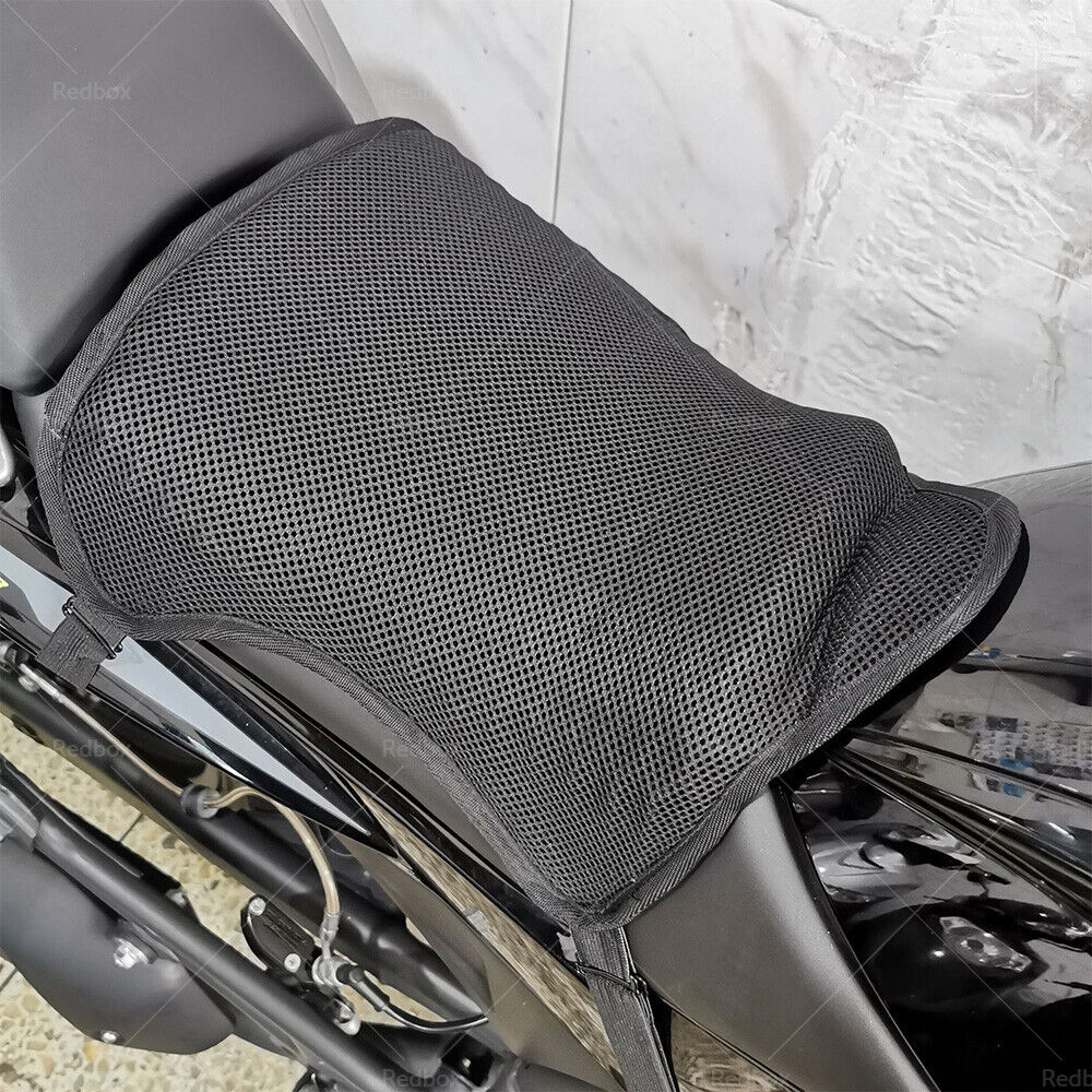 Motorcycle Comfort Gel Seat Cushion Universal Air Motorbike Pillow Pad Cover