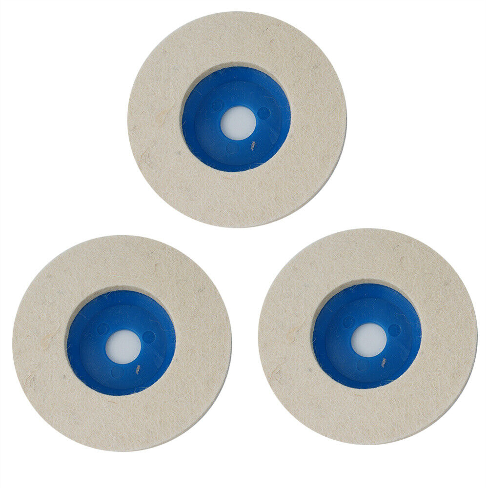 10pcs Wool Polishing Wheel Buffing Pads 100mm Angle Grinder Felt Polishing Disc