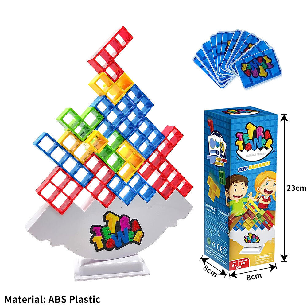 Tetra Tower Balancing Stacking Toys,Board Games for Kids & Adults Games #T