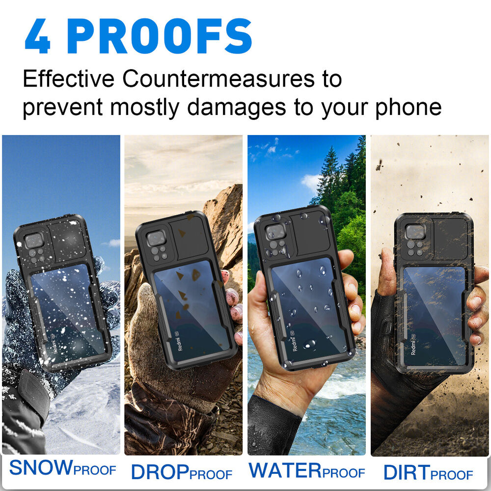 For Xiaomi Redmi Note 11 Pro Waterproof Case Shock Resistant Underwater Cover