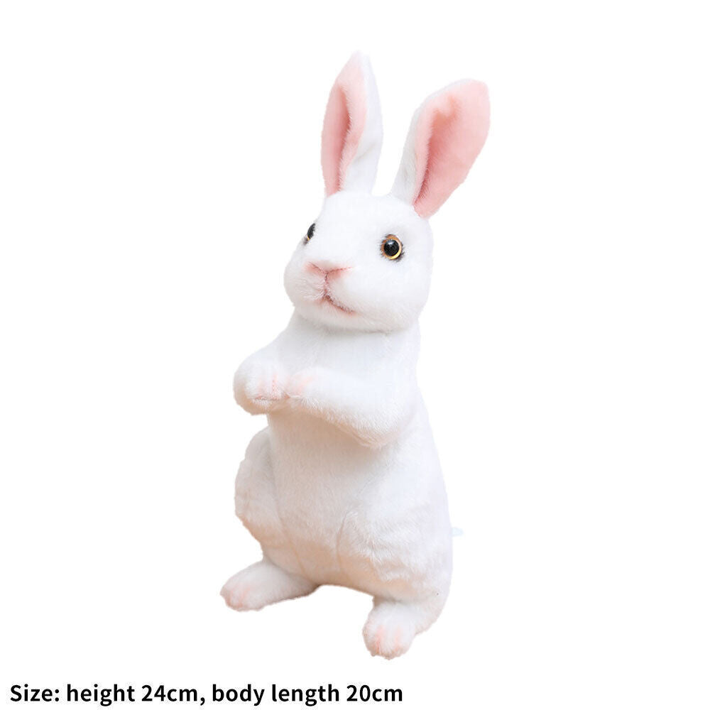 Realistic Rabbit Plush Toy Simulation Animal Doll Toys Kids Girls Birthday