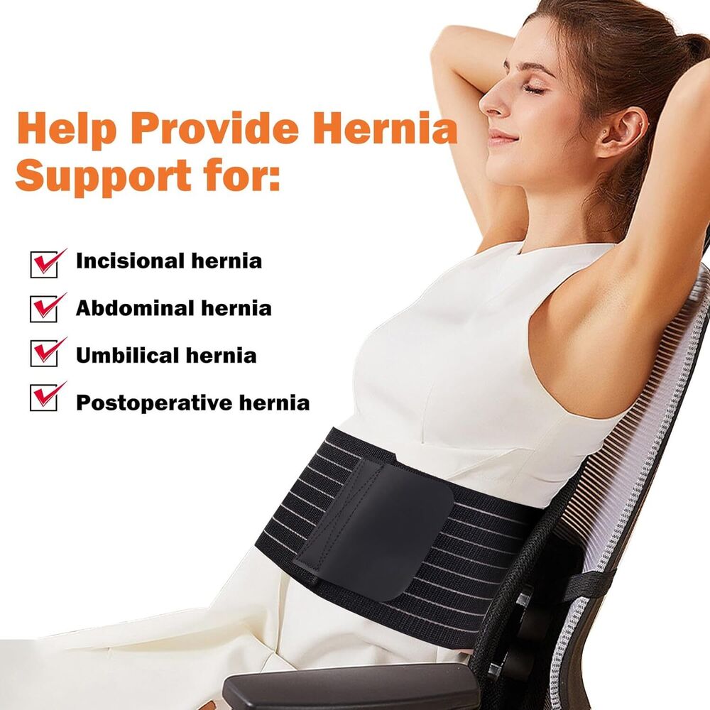 Umbilical Hernia Support Belt Abdominal Binder for Belly Button Hernias or Navel