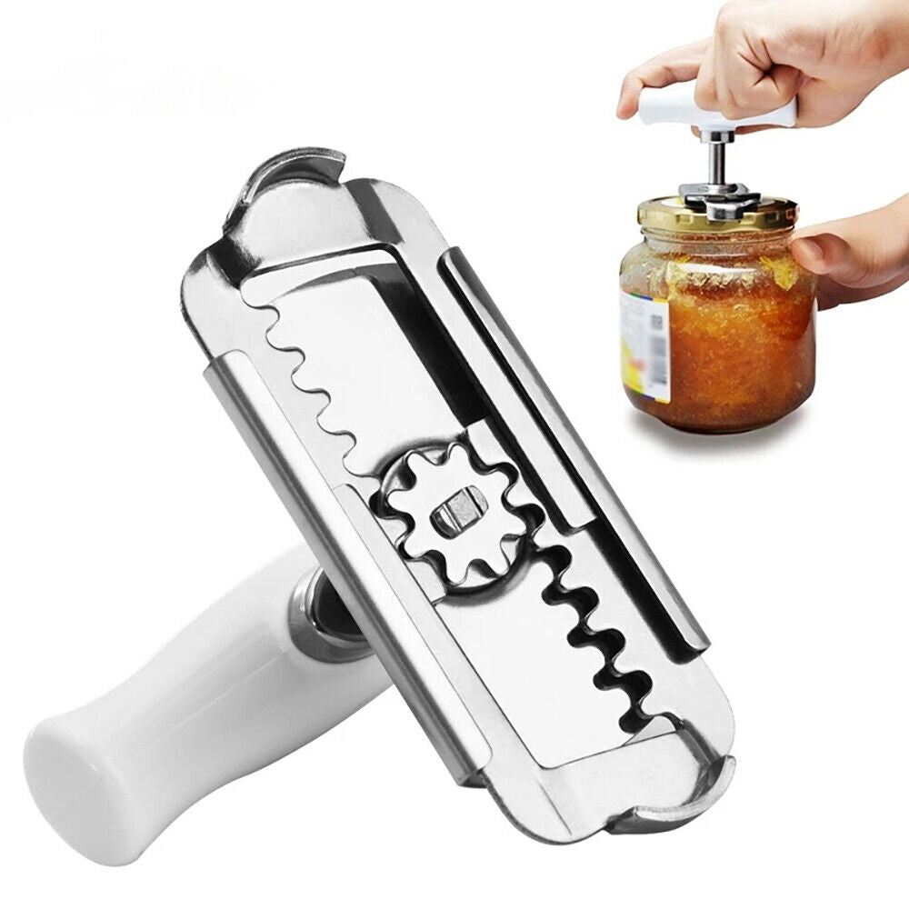 New Adjustable Stainless Steel Easy Grip Jar Lid Opener Top Bottle Twist Tool