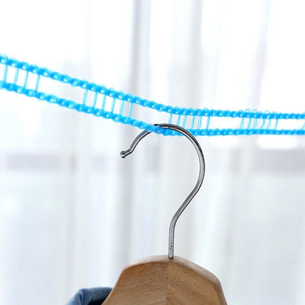 Portable Travel Clothes Line Washing Rope Non slip Airer Laundry Clothesline 5m