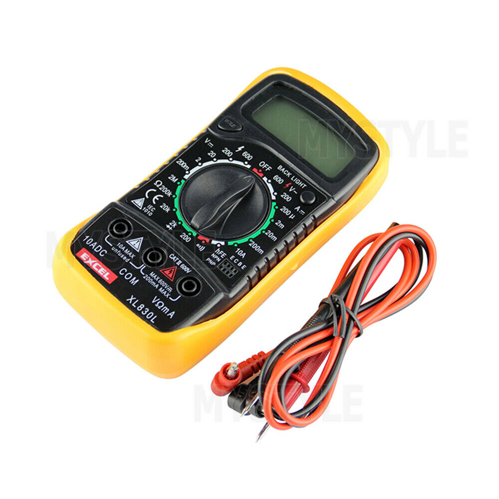 LCD Digital Multimeter AC/DC Electrical Meter Voltmeter Current OHM Multi Tester