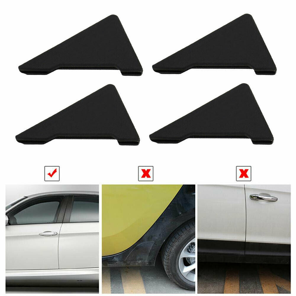 4pcs Car Door 90° Angle Corner Protector Bumper Guard Cover Anti-Scratch Sticker