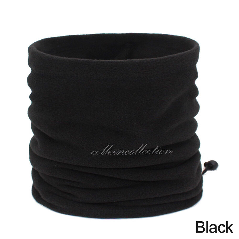 Men Women Winter Fleece Scarf Neck Tube Warmer Face Mask Balaclava Beanie Snood