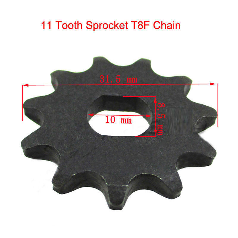 T8F 11T Tooth Chain Sprocket For Pinion Gear MY1020 1000w Electric Scooter Motor